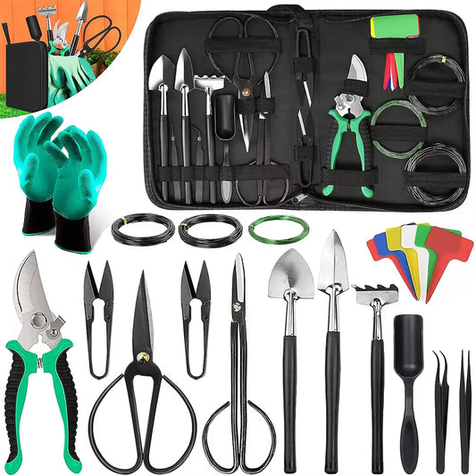 22 Pcs Bonsai Tool Kit  