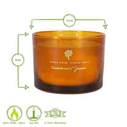 Nicola Spring Sandalwood & Jasmine Candle 