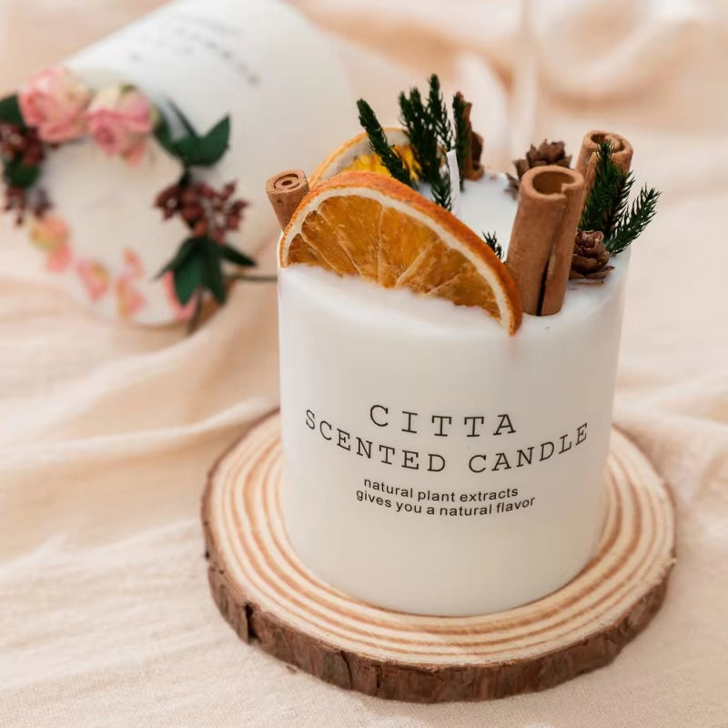 Small Handmade Romantic Candle