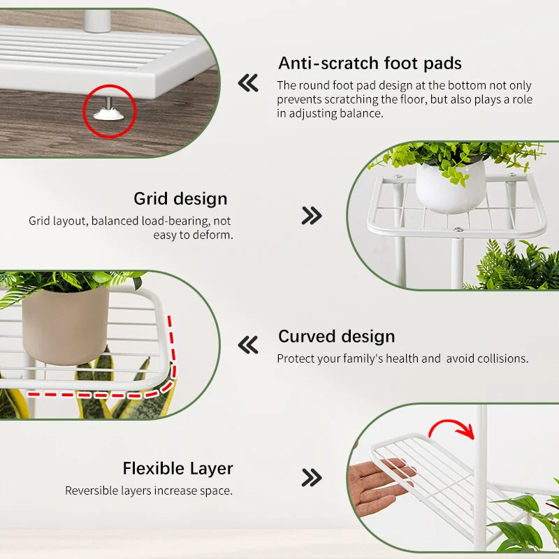 4/5/6Layers Iron Plant Stand 