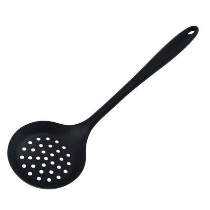 Long Handle Silicone Slotted Spoon 