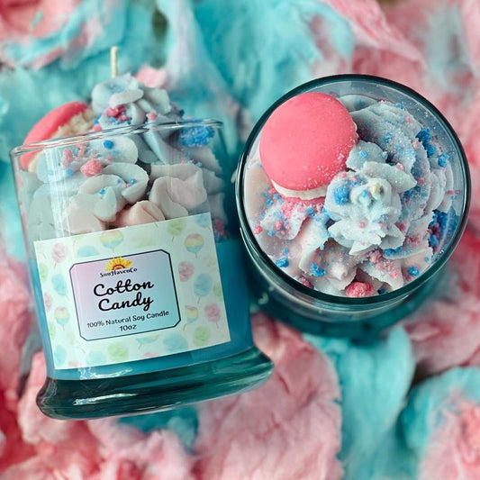 Cotton Candy Dessert Candle